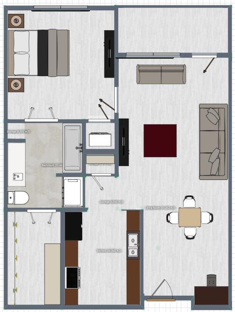 One bedroom residence