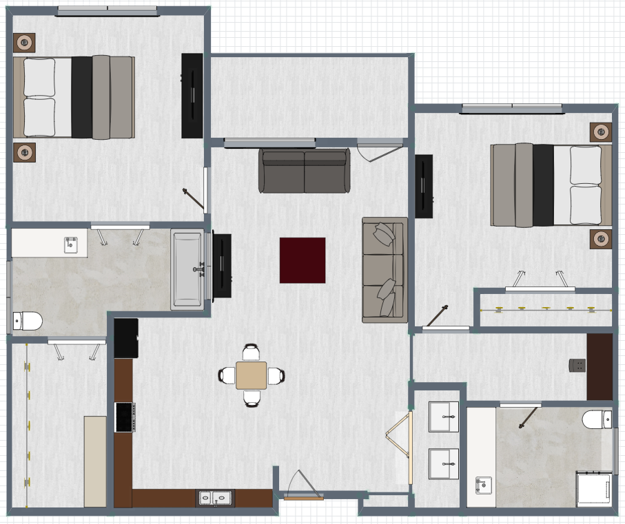 TWO BEDROOM floor plan cover image